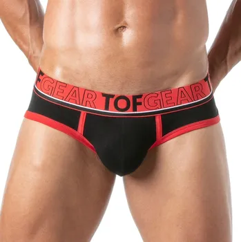 Pánské erotické prádlo Slipy TOF Paris Champion Backless Brief černé L, bavlněné vzadu otevřené pánské slipy