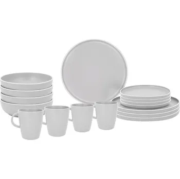 Sada nádobí Sada melaminového nádobí DOLOMIT WHITE 16 kusů, pro 4 osoby, Brunner
