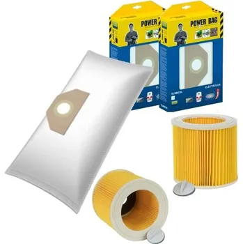 Sáček do vysavače Worwo Sáčky průmyslové a Hepa Filtr pro KARCHER WD3 11ks