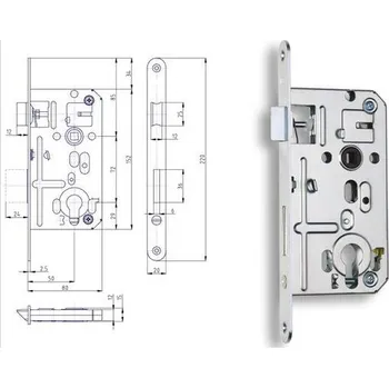 zadlabací zámek Zámek zadlabací K133 Pz