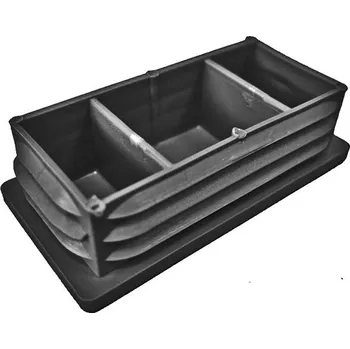 Zátka obdelníková 50 x 30 mm černá