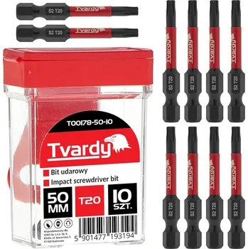 Ruční nářadí Rázový bit TVARDY T20 50mm S2, sada 10ks, Geko T00178-50-10