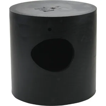 Vložka do dveří Vložka trojnožky s otvorem gumová černá