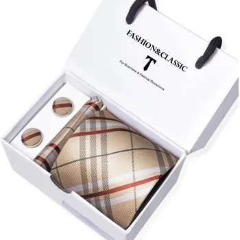 Kravata Kravata Retris | Manžetové knoflíčky | Kapesníček Béžová