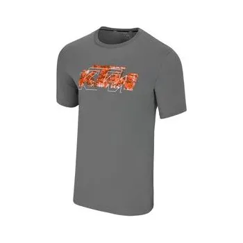 Pánské tričko KTM LOGO TEE GREY Šedá XXL