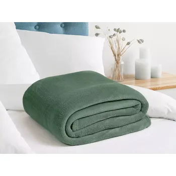 deka Deka Mikroflanel - lahvově zelená - 150x200