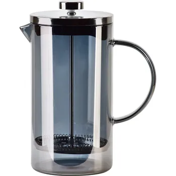 Konvice na čaj French press Perellino 1000 ml stříbrná