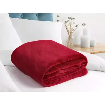 deka Deka Mikroflanel - červená - 150x200