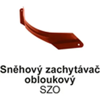 plechová krytina Zachytávač sněhový obloukový černá SZO Polyestersat 25 (PE25)