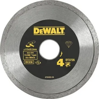 Řezný kotouč Kotouč diamantový řezný 115 mm celoobvodový DT3735 DEWALT