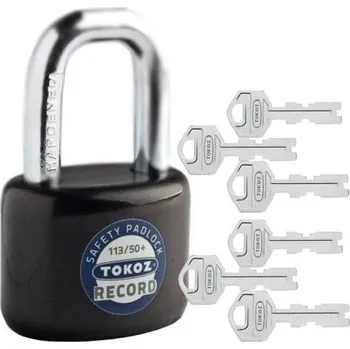 Visací zámek Zámek visací Tokoz 113/50 + 6 klíčů