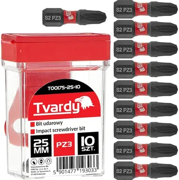 Bit Rázový bit TVARDY PZ3 25mm S2, sada 10ks, Geko T00175-25-10