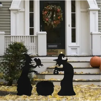 Party dekorace Záhradní dekorace - HALLOWEEN - Silueta čarodějnice (Značka: LAMEK)