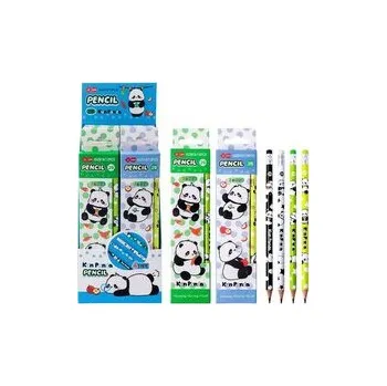 Set školních potřeb Ołówek z gumką Panda 4szt mix