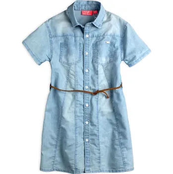 Dívčí šaty Dívčí džínové šaty KNOT SO BAD TWENTY modré Velikost: 152