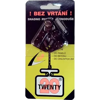 Věšák Háček TWENTY UNI.hněd.bal=5ks