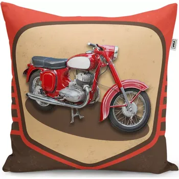 Polštář Dekorační polštář Jawa panelka Vintage - Sablio - 50x50 cm