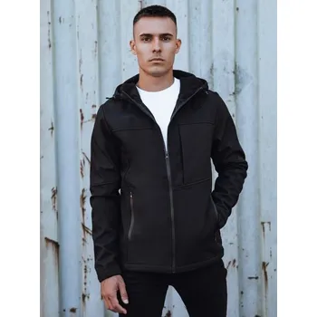 Dstreet Softshellová pánská bunda pro přechodné období černá