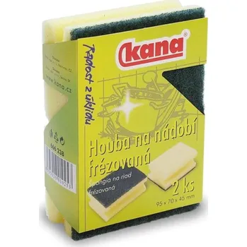 Houbička Houba na nádobí frézovaná 95x70x45 mm - 2 ks