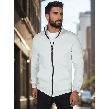 Pánská móda Dstreet Módní pánská mikina s kapucí šedá