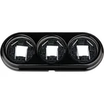 Elhard Nástěnný kulatý keramický trojrámeček, černý