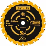 Kotouč řezný pilový na dřevo DT10302 184 × 1,6 × 16 mm 24 zubů DeWALT
