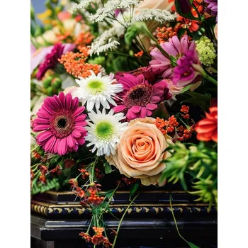 Smuteční dekorace Osobní kondolence vaším jménem na obřadu, předání a položení květin. Celý obřad. - rozvoz Praha