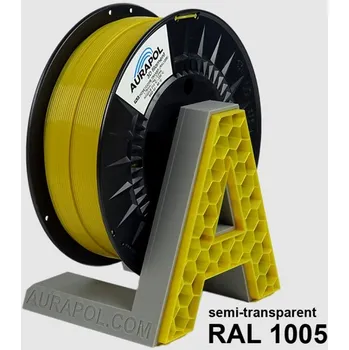 Filament PLA filament medový semitransparentní 1,75 mm Aurapol 1kg