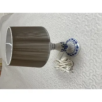 Svícen Lampa cibulák se stínítkem 35 cm originální český porcelán Dubí