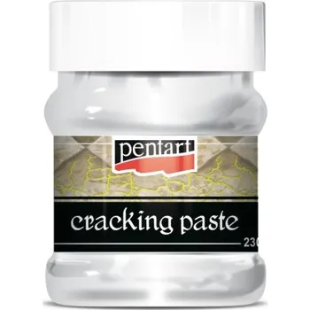 Speciální výtvarná barva Pentart Krakelovací pasta PENTART 230 ml BÍLÁ