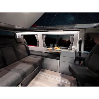 Příslušenství ke karavanu Závěsový systém šedý, neprůhledný, Ford Custom Tourneo>2023,kR, pravé dveře