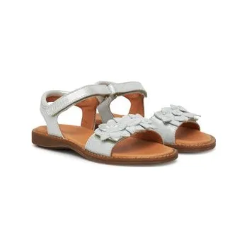 Dámská obuv Sandály Froddo Lore Flowers G3150251-26 S Stříbrná 35