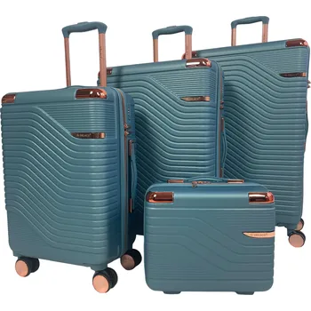 Sada cestovních kufrů Orlacs ABS na kolečkách 4v1 11l 42l 61l 98l +1 příruční kufřík šedá