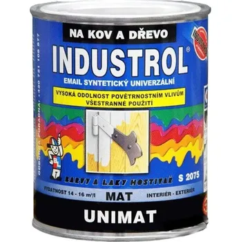 univerzální barva Barva syntetická INDUSTROL UNIMAT S 2075 černá – 0,6 l