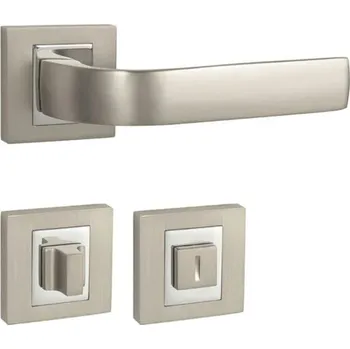 Dveřní kování Kování dveřní Cynthia HR WC NP/OC– nikl perla/chrom lesklý