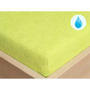 Prostěradlo Dětské nepropustné froté napínací prostěradlo - sv. zelené - do postýlky 60x120