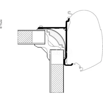 Markýza Adaptér markýzy Omnistor pro High Top Series 5 / 5,5m