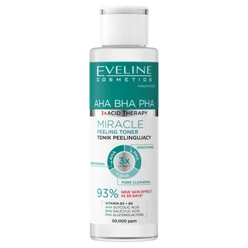 Eveline Cosmetics 3xAcid tonikum peelingující na obličej, 110 ml