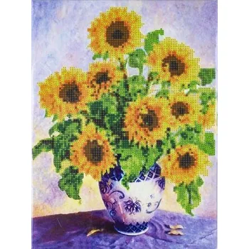 Set školních potřeb Diamentowa mozaika 5D - Sunflowers 30x40 80894