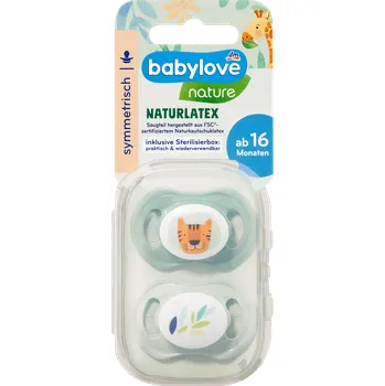 dudlíky babylove nature latexový dudlík, 16m+