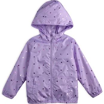Dívčí bunda Dívčí šusťáková bunda LOSAN SRDÍČKA fialová Velikost: 110