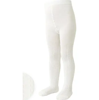 Dívčí oblečení DÍVČÍ VZOROVANÉ KOSTKOVANÉ PUNČOCHÁČE JOY 071 ECRU 104-110