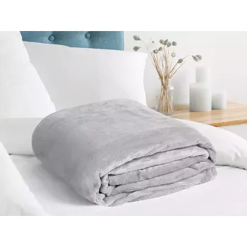 deka Deka Mikroflanel - světle šedá - 150x200