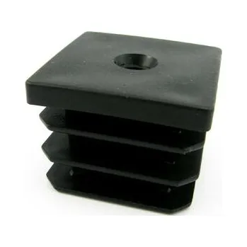 Příslušenství pro plot Zátka čtvercová 50 x 50 mm M10 plastový závit černá