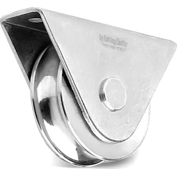 Nábytkové kování Kladka 80 mm 827 PCO spodní pojezdová Silver zinc Rolling Center