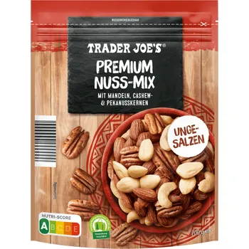 TRADER JOES S Premium mandlemi, kešu a pekanovými ořechy Mix 200g