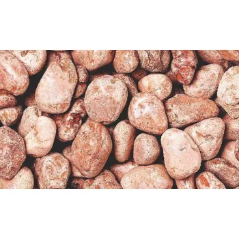 Přírodní kámen Kamínky - valounky Mramor červený 15- 25 mm – 20 kg