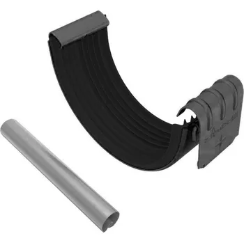 okap Spojka žlabová ROBUST rozvinutá šířka 250 mm – černá