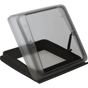 Příslušenství ke karavanu Střešní kapota Vision Star M, kouřové sklo 40x40, černý vnitřní rám, bez osvětlení