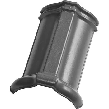 Střešní krytina Hřebenáč TONDACH drážkový Hranice engoba grafen – 21 cm